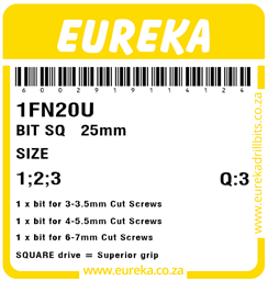 1FN20 - Square Bit 25mm -1FN20_Label_T